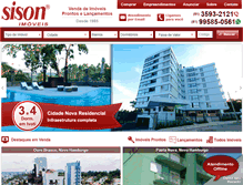 Tablet Screenshot of imobiliariasison.com.br